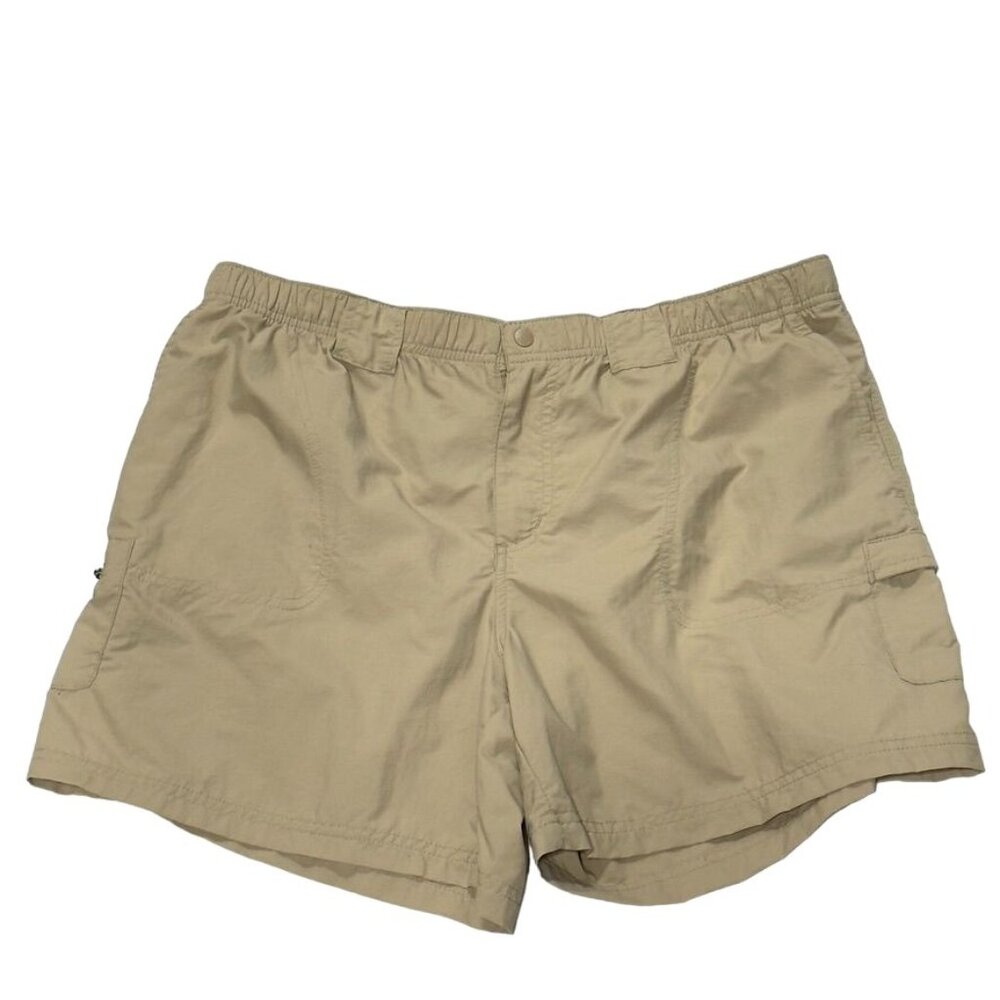 COLUMBIA Men's Shorts Khaki Nylon Performance Cargo Pockets Size XL - Picture 10 of 12